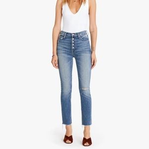 MOTHER denim ”The Pixie” in graffiti girl.